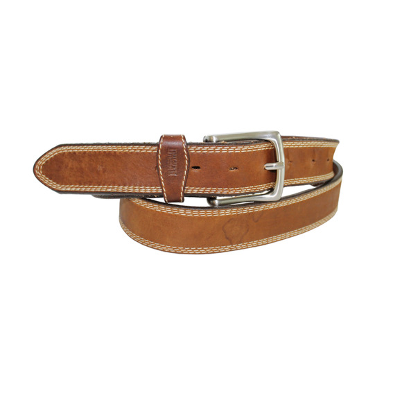 Duluth Trading Company Genuine Leather Work Belt 90012 Brown Sz 46 Made in USA - Picture 1 of 6